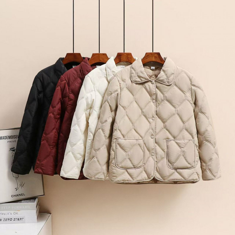 新款妈妈冬季加绒棉衣外套中老年女装时尚洋气免洗皮棉袄宽松上衣,女装/女士精品,棉衣/棉服,淘宝优惠券,粉丝福利购,淘宝优惠卷