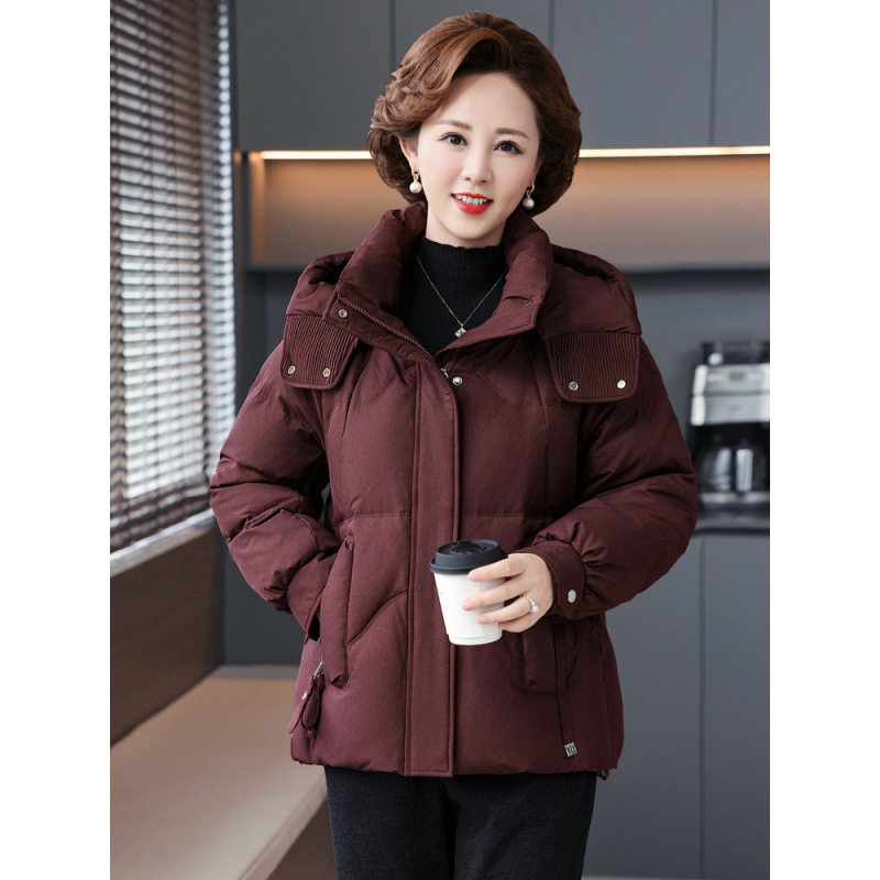 短款羽绒服女款2025新款中年妈妈冬装中老年女装白鸭绒防寒服外套,女装/女士精品,中老年女装,淘宝优惠券,粉丝福利购,淘宝优惠卷