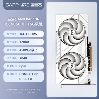 蓝宝石RX9060XT16G显卡