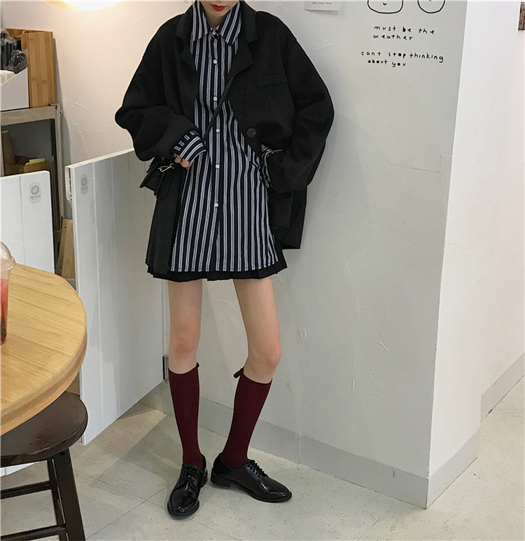 New Long Sleeve Striped Shirt in spring