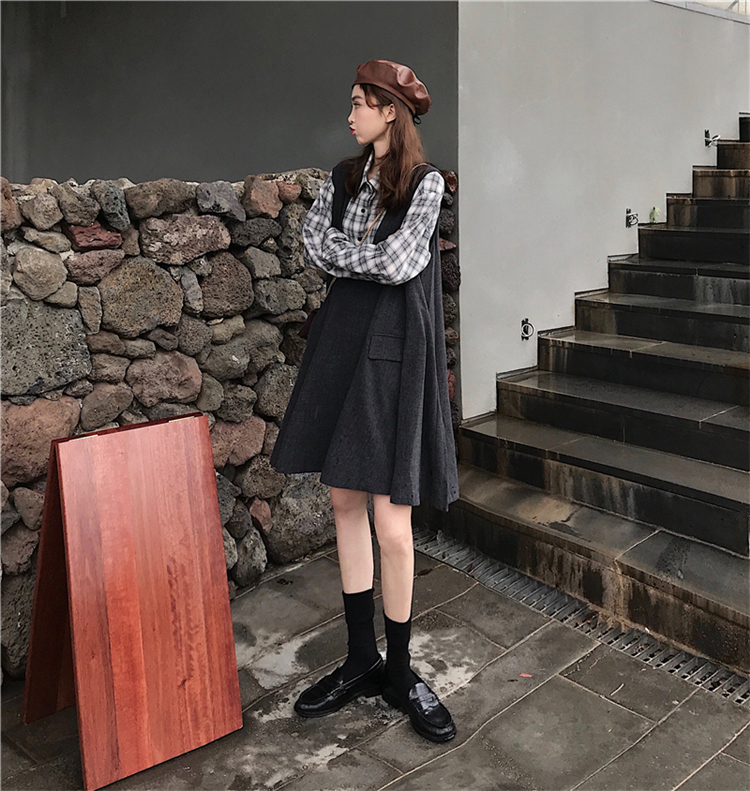 Real price ~ early spring new fine cotton plaid Long Sleeve Shirt