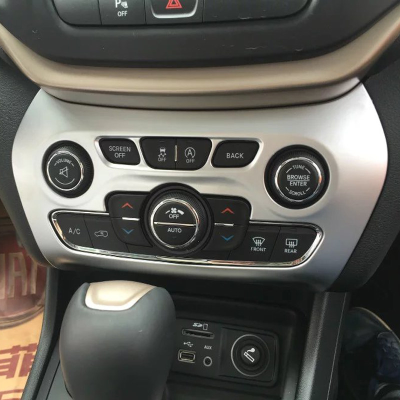 适用于自由光中控台饰条14-17款空调控制面板框罩仪表台装饰亮条