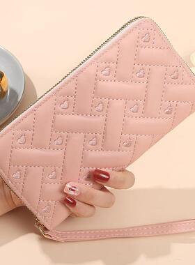 新款单拉链多功能长款女士钱包时尚简约bag钱夹包手拿包