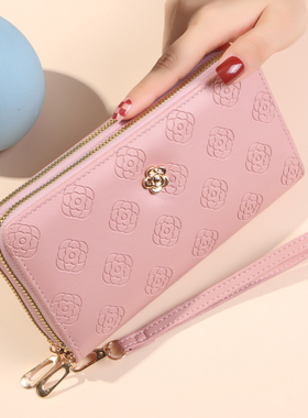 ENDAYCON新款女士长款钱包韩版双拉链钱夹大容量卡包手机包手拿包