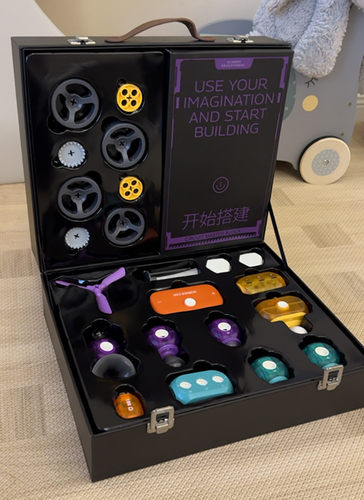 科学罐头遥控电动积木科学实验