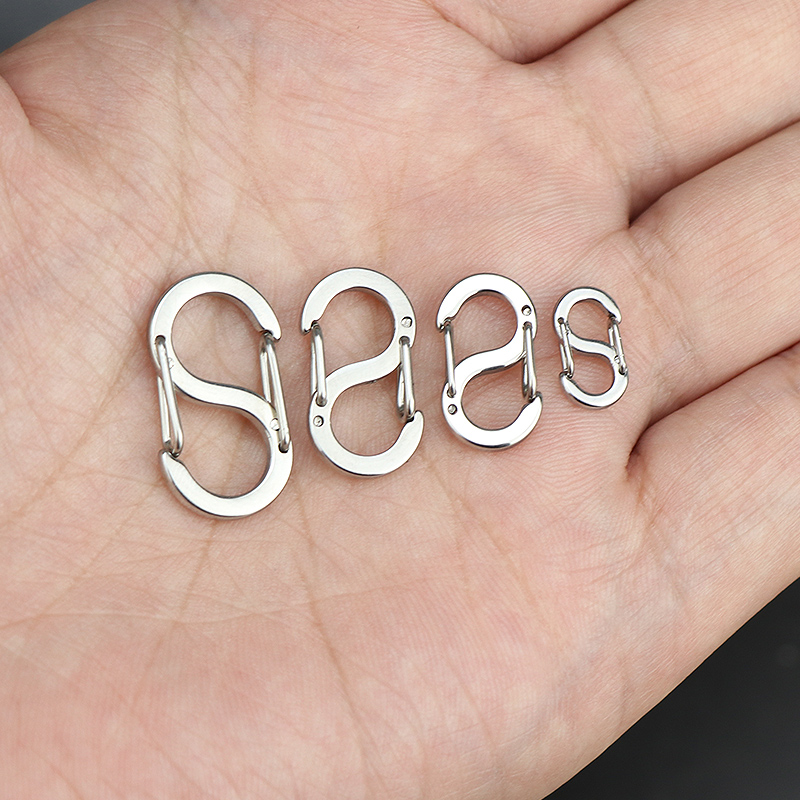 迷你袖珍小挂扣多规格随身金属钥匙扣316L不锈钢抗锈饰品链连接扣