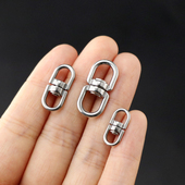 304不锈钢迷你8字万向扣360°可旋转钥匙扣多功能挂扣连接饰品扣