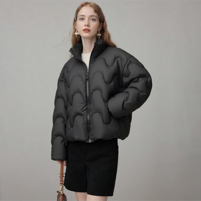 【金金宠粉】羽绒服女立领短款休闲百搭保暖外套YS-19088