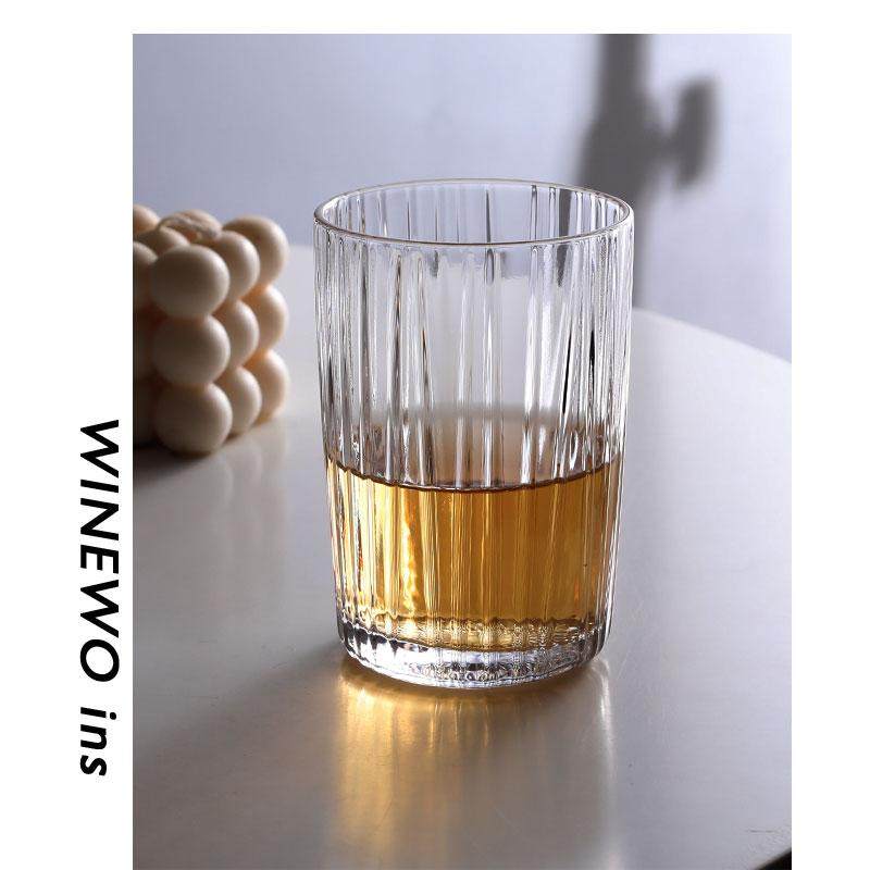 木村硝子纹纹杯简约日式酒杯水杯