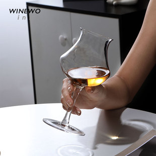 复古杯 水晶玻璃高脚杯子中古美式 出口美国甩单 酿酒狗精酿啤酒杯