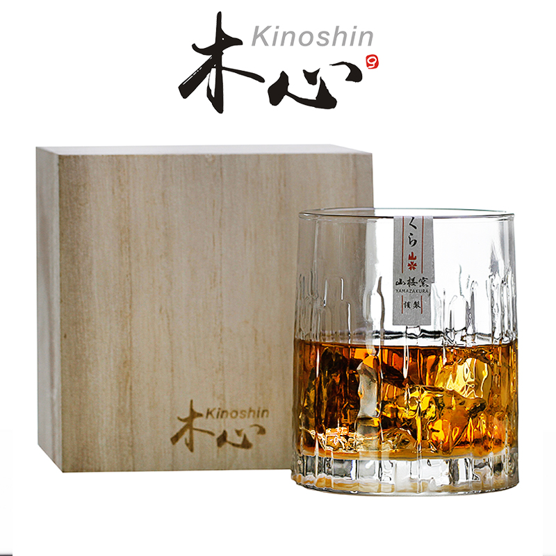 kinoshin日式风玻璃水威士忌杯