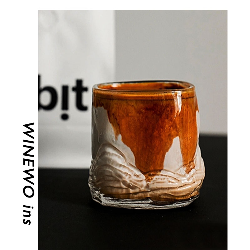 美式风月杯脏咖啡杯中古vintage