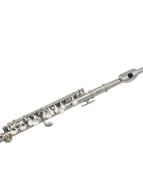 优质SLADE雷德短笛C调白铜管体银色16孔加E键法式按键意大利垫片