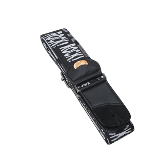 拨片 黑色摇滚 PVC袋长短可调 017 吉他背带贝司斜跨加宽涤纶AS