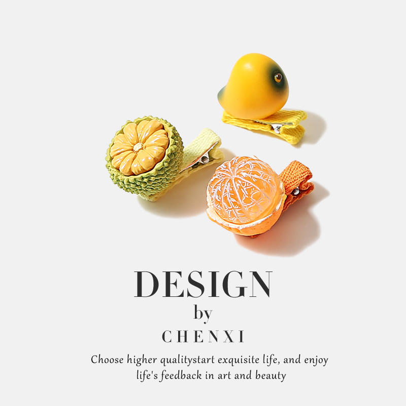 卡通迷你可爱水果发夹