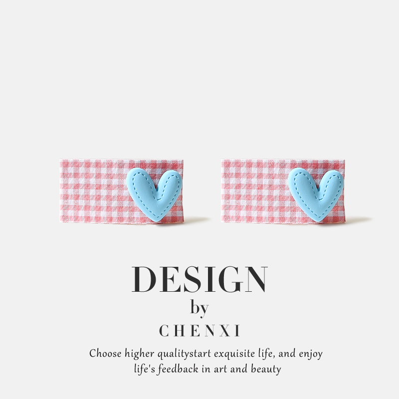 ins简约格子爱心BB夹女童前额侧边刘海夹子发卡小清新百搭头饰,饰品/流行首饰/时尚饰品新,发饰,淘宝优惠券,粉丝福利购,淘宝优惠卷