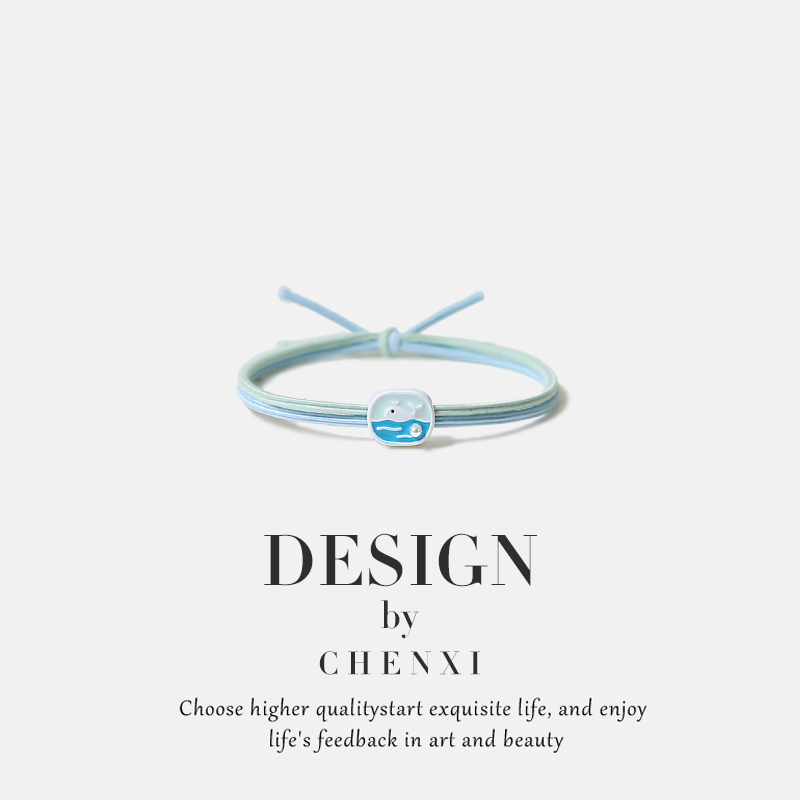 ins小清新鲸鱼发绳甜美少女心