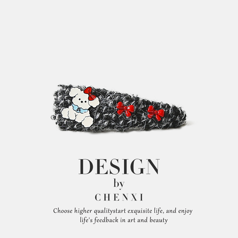 秋冬复古小熊发夹毛绒刘海彩线侧边bb夹少女简约碎发夹子发卡头饰,饰品/流行首饰/时尚饰品新,发饰,淘宝优惠券,粉丝福利购,淘宝优惠卷