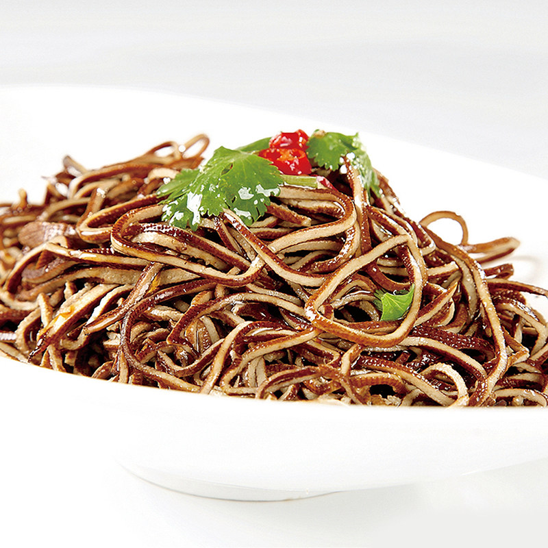 五香黑豆丝千张丝豆制品开袋即食酒店特色食材凉拌凉菜黑干丝免切