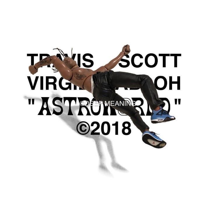 现货 TRAVIS SCOTT ASTROWORLD x VIRGIL ABLOH BY A THREAD TEE