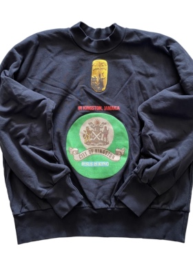 【现货】KANYE WEST JESUS IS KING 牙买加发泡印花小高领卫衣