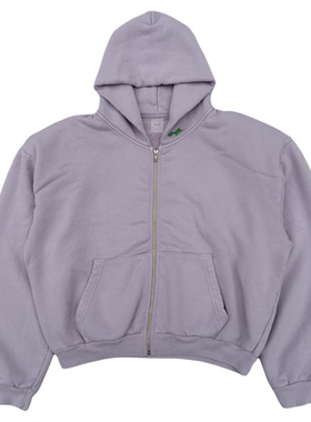 【国内现货】Skylrk 新款美式复古水洗基础拉链连帽卫衣 比伯同款