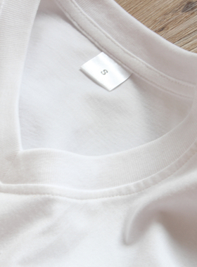 (两件装) 200g重磅纯棉V领短袖鸡心领打底衫纯白色T恤男女体恤夏