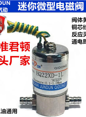 二位二通微型电磁阀小型气水阀Q22XD-1L (HQ22XD-1L)微型医用