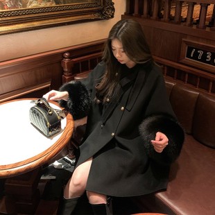 毛袖 羊毛千金斗篷 蝴蝶结年末撑场面bi备 点击详情跳转加购