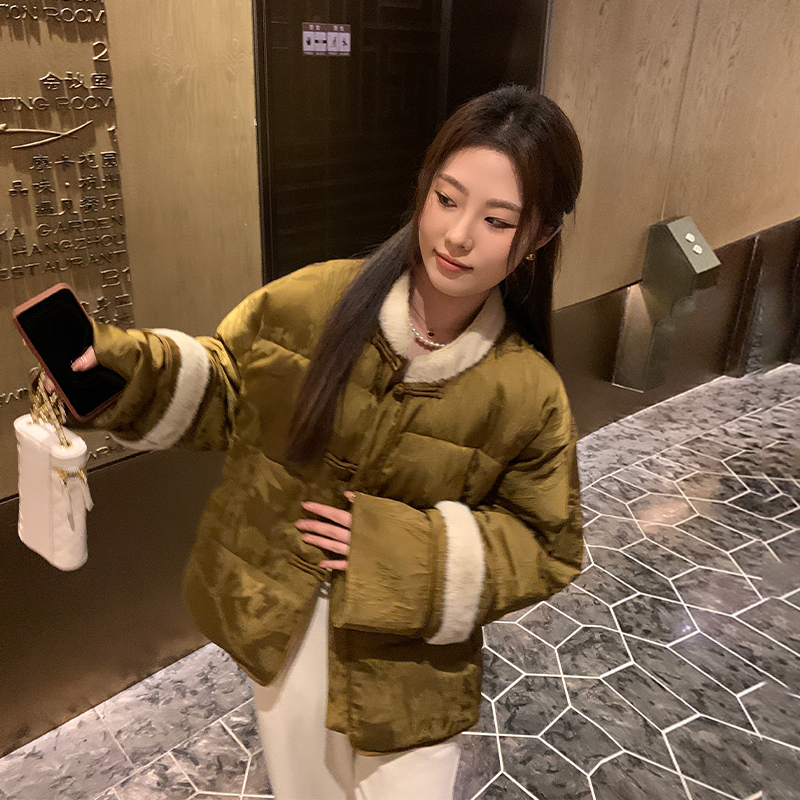 新中式高级感国风盘扣棉服