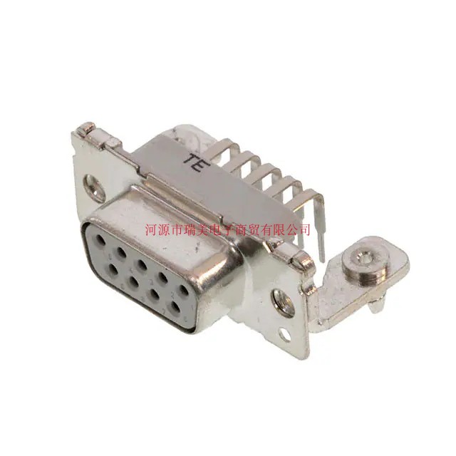 TE泰科Amplimite HD-20母座DB9针直角连接器8-1393480-1