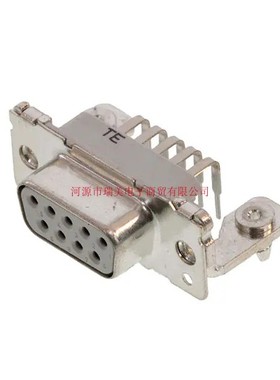 TE泰科Amplimite HD-20母座DB9针直角连接器8-1393480-1