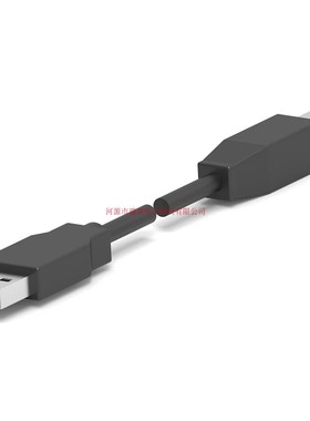 TE泰科电缆组件USB 2.0屏蔽黑色A公型至B公型长2米1487596-1