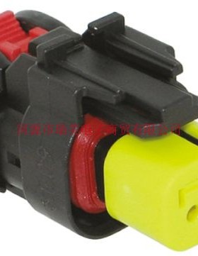 TE泰科电子AMPSEAL 16汽车连接器2路黑色公插776427-3