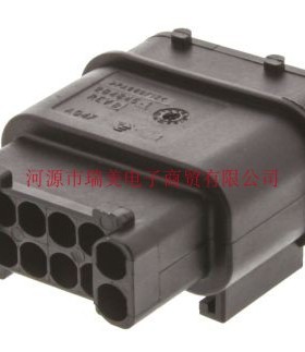 TE汽车连接器AMP MCP 1.5/2.8电缆安装12路2行黑色公插284844-1