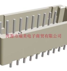 TE连接器PCB针座AMP CT通孔2MM节距20路2排焊接端接2-292252-0