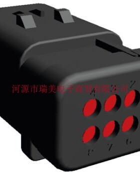 TE泰科AMPSEAL 16汽车连接器2行8路夹安装红色公外壳776495-1