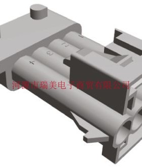 TE泰科Timer汽车连接器4路灰色公电缆安装外壳2-965261-1
