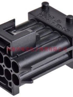 TE泰科电子Timer连接器2行10路面板安装黑色公外壳1-962352-1