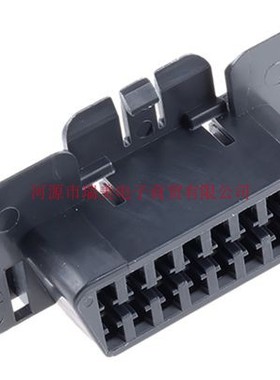 Delphi汽车连接器Metri-Pack OBD II黑色16路2行母座15317575