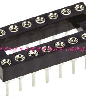 Winslow车削引脚16路2.54mm节距通孔开放式框架DIL插座W30516TTRC