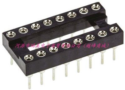 Winslow车削引脚16路2.54mm节距通孔开放式框架DIL插座W30516TTRC