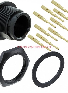 Switchcraft圆形连接器9路Multi-Con-X面板安装插座4280-9PG-300