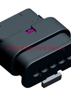 TE泰科MCON汽车连接器5路直插式安装黑色母外壳1-1718806-1
