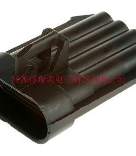Delphi德尔福Metri-Pack 150电缆安装连接器4路黑色公12162102