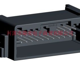 Molex莫仕Mini50汽车连接器2行20路表面贴片黑色公管座34897-8200