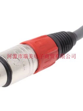 Neutrik优曲克XLR音频视频电缆组件3M红色XLR3公至XLR3母NX3FM2