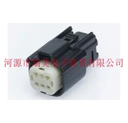 Molex汽车连接器6路2行电缆安装 0606 黑色天然色母压接外壳33472
