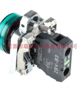Schneider施耐德Harmony XB4指示灯22MM切面直径绿色LED灯XB4BVB3