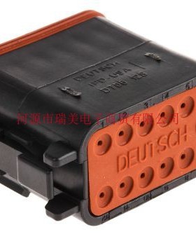 Deutsch德驰DT汽车连接器12路黑色公DT0612SA-CE10